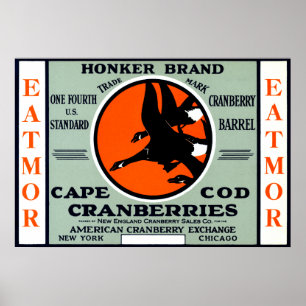 Affiches Cranberries de marque Honker 1900