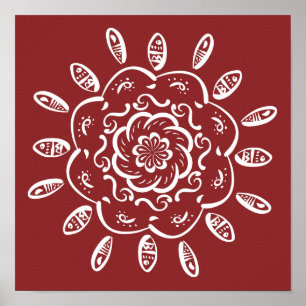Affiches Cranberry Mandala