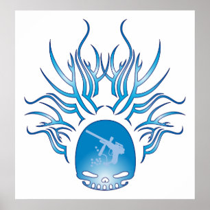 Affiches Crâne de Paintball