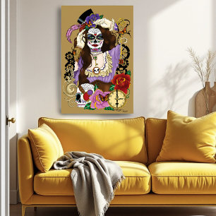 Affiches Crâne de sucre Steampunk