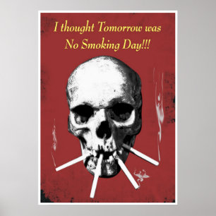 Affiches Crâne de tabagisme