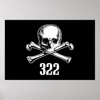 Affiches Crâne et os 322