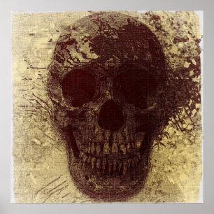 Affiches Crâne grunge