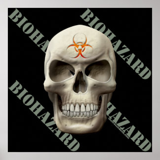 Affiches Crâne malin biologique