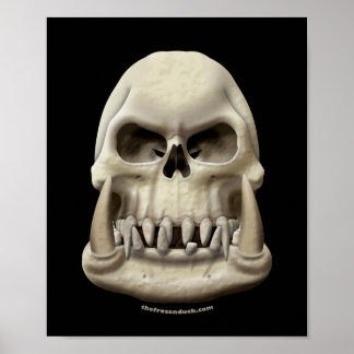 Affiches Crâne Orc