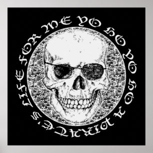 Affiches crâne pirate