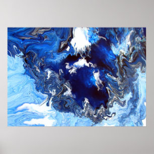 Affiches Crateur bleu 36" x 12", papier d'affiche de valeur