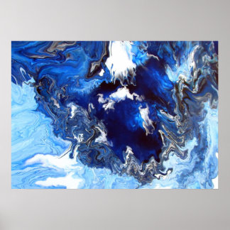 Affiches Crateur bleu 36" x 12", papier d'affiche de valeur