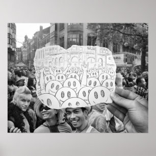 Affiches Crayon contre l'appareil-photo -