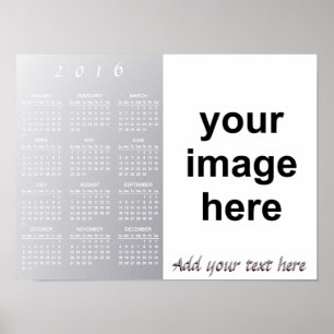 Affiches Create Your Own Custom 2016 Photo Calendar