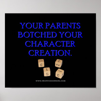 Affiches Création de personnage de votre parent