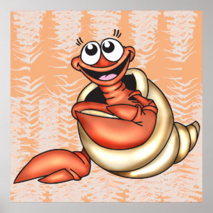 Affiches Créature de mer de coquillage