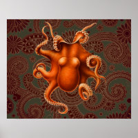 Créature du monstre de la mer d'Octopus Cephalapod