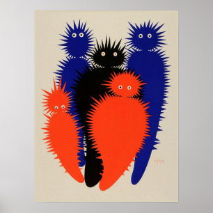 Affiches Créatures par Jules Klinger circa 1909