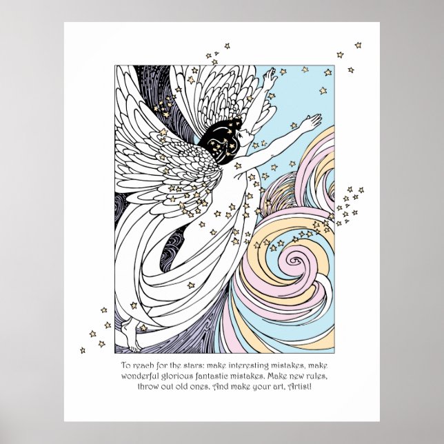 Affiches Créer un angle d'art (Devant)