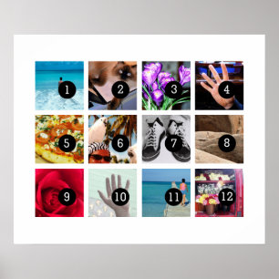 Affiches Créez facilement votre propre photo Art avec 12 im