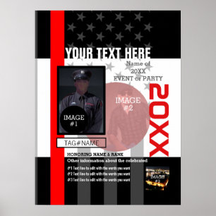 Affiches Créez vos propres avec 3 images et 9 lignes de