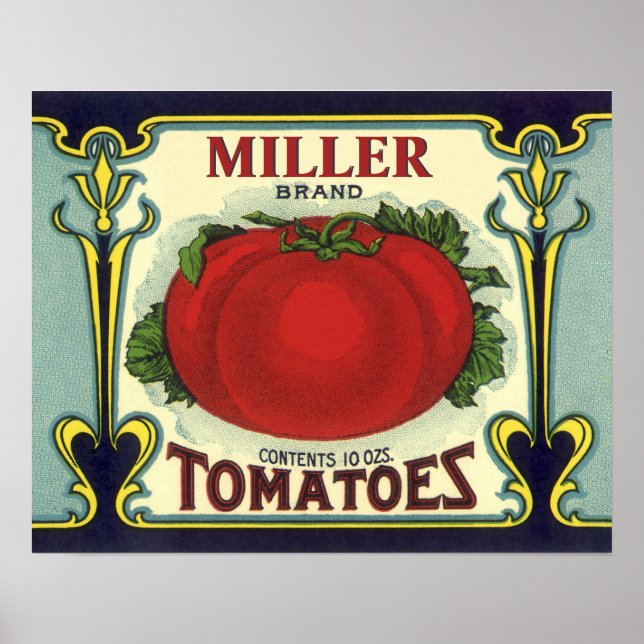 Affiches Créez votre propre Étiquette Vintage Fruit Crate (Devant)