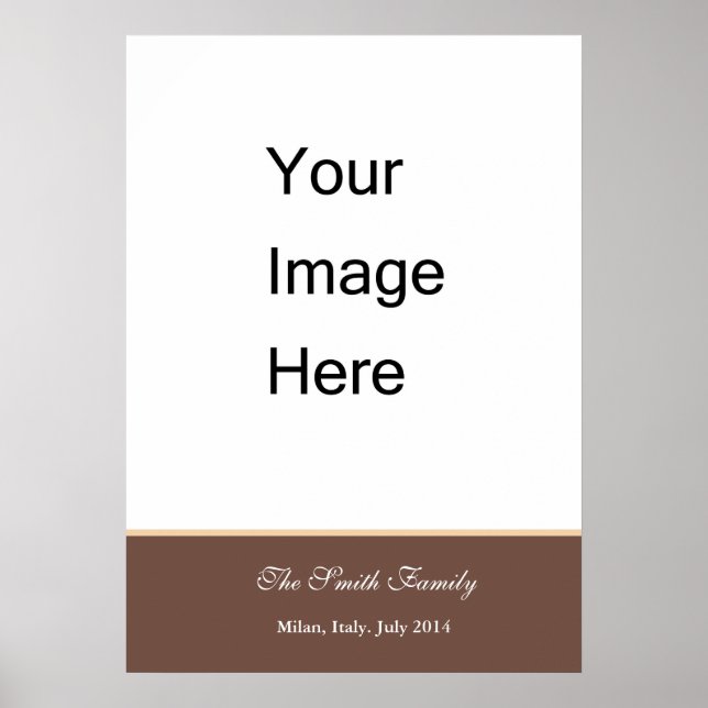Affiches Créez votre propre modèle, personnaliser Zazzle (Devant)