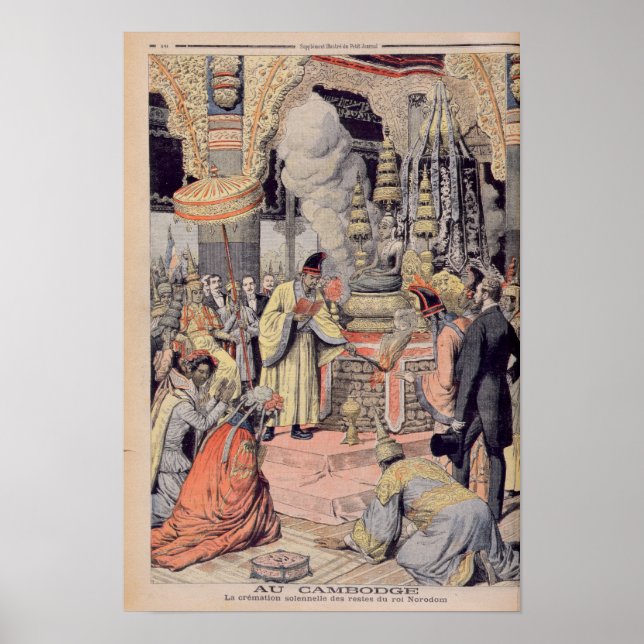 Affiches Crémation solennelle du roi Norodom I (Devant)