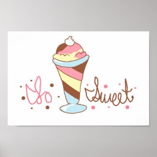 Affiches Crème de glace sucrée