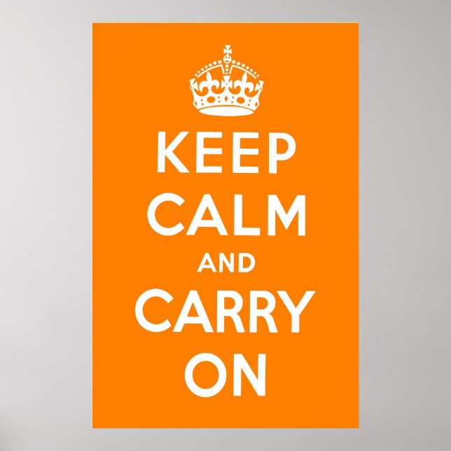 Affiches Crème orange (Devant)