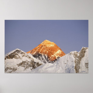 Affiches Crépuscule en mont Everest, Népal