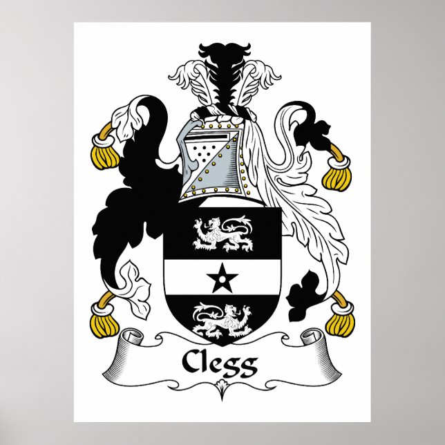 Affiches Crest de la famille Clegg (Devant)