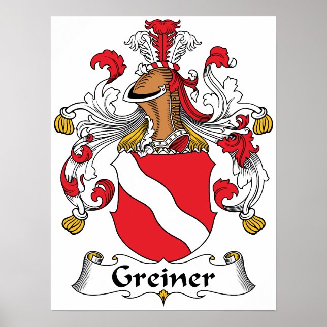 Affiches Crest de la famille Greiner (Devant)