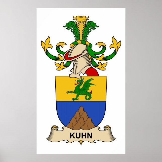 Affiches Crest de la famille Kuhn (Devant)