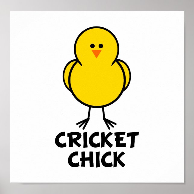 Affiches Cricket Chick (Devant)