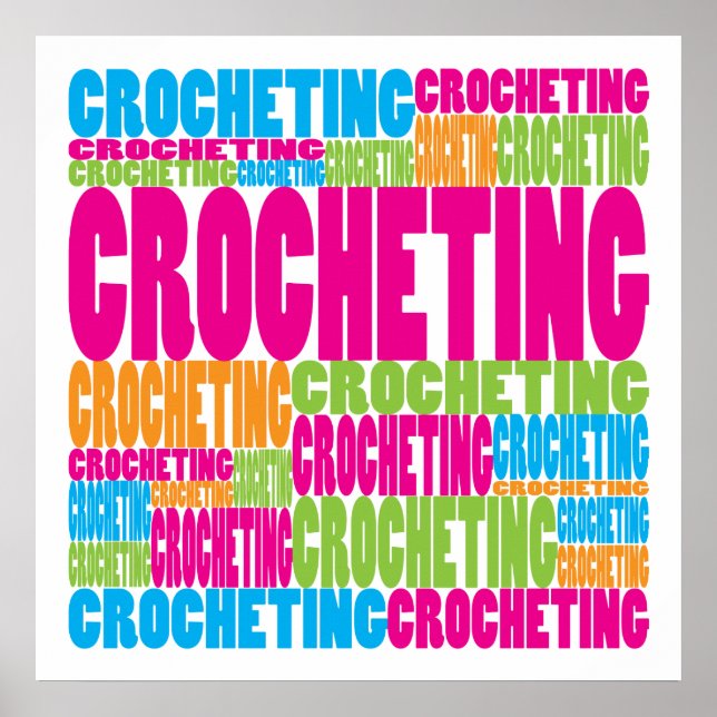 Affiches Crochet coloré (Devant)