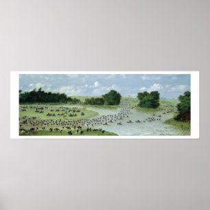 Affiches Croisement du Rio San Joaquin, Paraguay, 1865