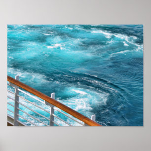 Affiches Croisière des Caraïbes - Turquoise Wake Photograph