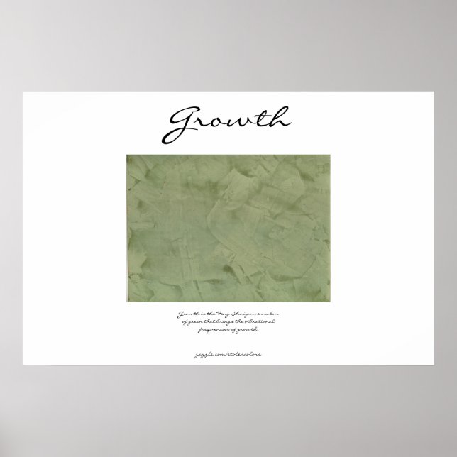 Affiches Croissance - Power Green - Feng Shui (Devant)