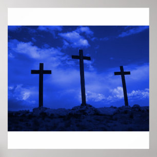 Affiches Croix à l'art de Jésus-Christ de crucifixion de