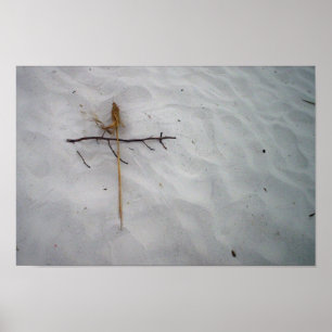Affiches Croix dans le sable