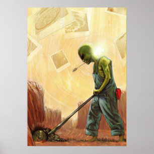 Affiches Crop Circle Maker Alien
