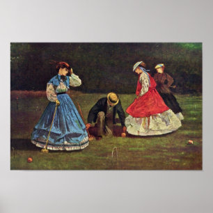 Affiches Croquet Par Homer Winslow (Meilleure Qualité)