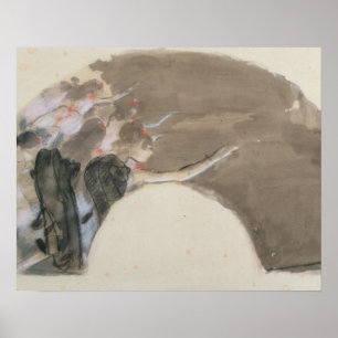 Affiches Croquis d'Edgar Degas pour une fan, c.1879