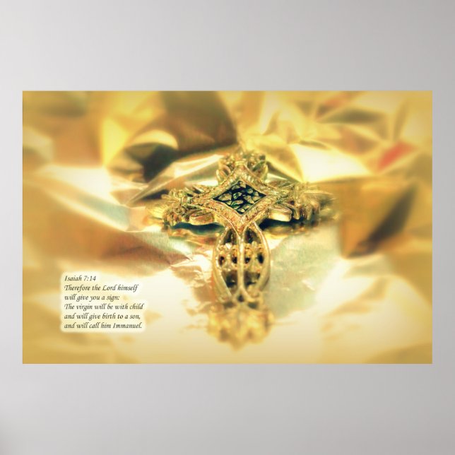 Affiches Cross and Bible Quote - Christianity (Devant)