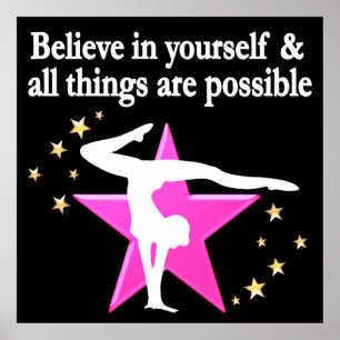 AFFICHES CROYEZ DANS VOS BUTS ET RÊVES DE GYMNASTIQUE