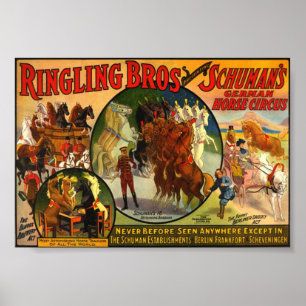 Affiches Cru d'affiche de cirque de Ringling Bros