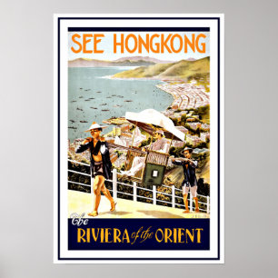 Affiches Cru de Hong Kong la Riviera de voyage