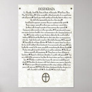 Affiches Crucifix CERCLÉ DESIDERATA