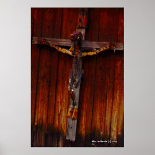Affiches Crucifix sur le bois