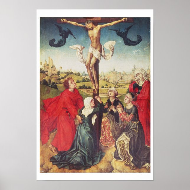 Affiches Crucifixion, c.1510 (huile sur panneau) (Devant)