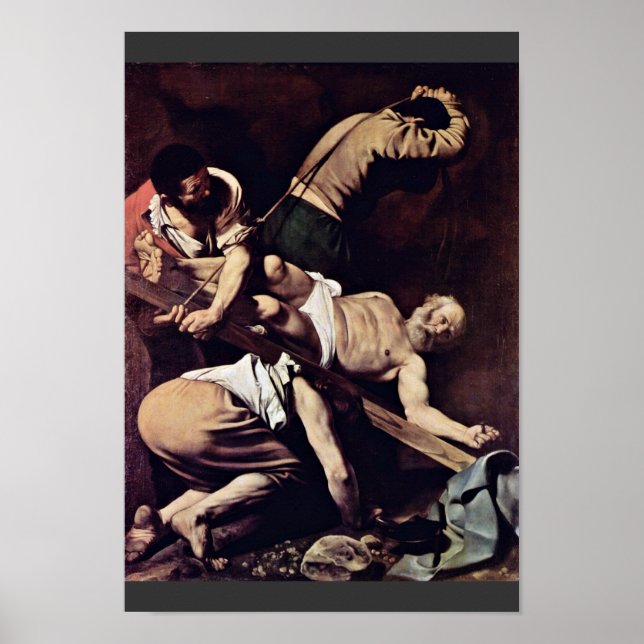 Affiches Crucifixion De Saint Pierre Par Michel-Ange Merisi (Devant)