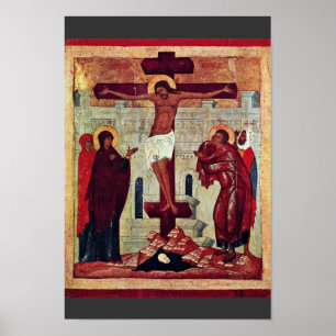 Affiches Crucifixion Par Le Meister Der Schule Von Nowgorod