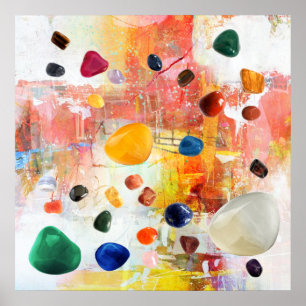 Affiches Crystal Healing Gemstone